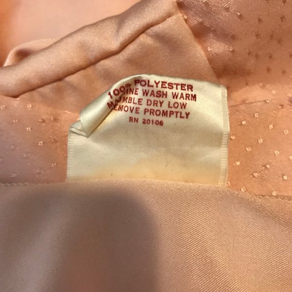 Vintage 70's Bathrobe Satin Silky Supri Drink Mix OS One Size Light Pink Kimono - Picture 8 of 8